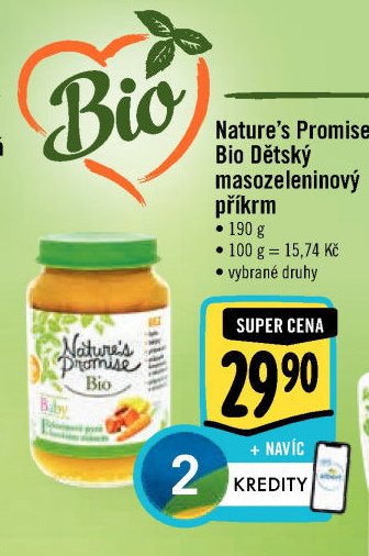 Nature's Promise Bio Dětský masozeleninový příkrm