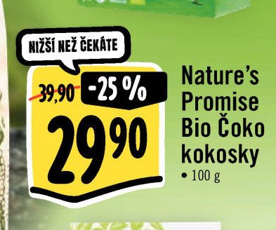 Nature's Promise Bio Čoko kokosky