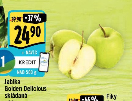 Jablka Golden Delicious skládaná
