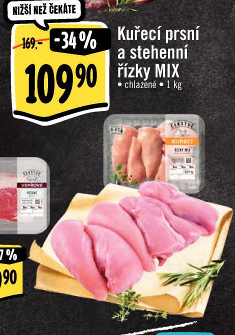Kuřecí prsní a stehenní řízky MIX