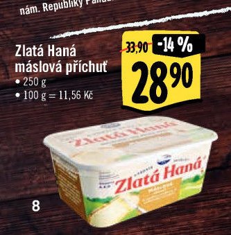 Zlatá Haná máslová příchuť