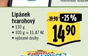 Lipánek tvarohový