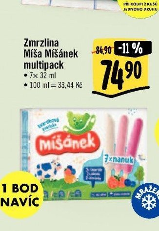 Zmrzlina Míša Míšánek multipack