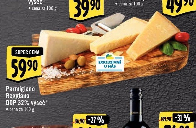 Parmigiano Reggiano DOP 32% výseč