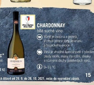Chardonnay (Zámecké vinařství Bzenec)