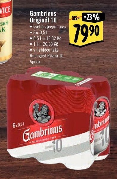 Gambrinus Originál 10