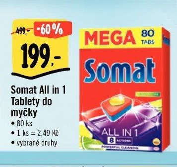 Somat All in 1 Tablety do myčky