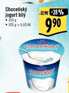 Bílý jogurt smetanový Choceňský