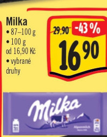 Čokoláda Milka