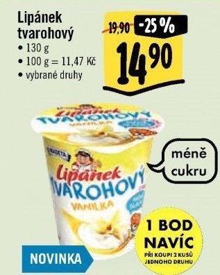 Dezert Lipánek tvarohový Madeta