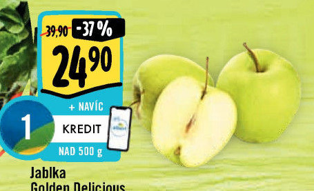 Jablka Golden Delicious
