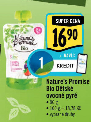 Kapsička ovocná 100% Bio Baby Nature'