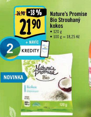 Kokos strouhaný bio Nature'