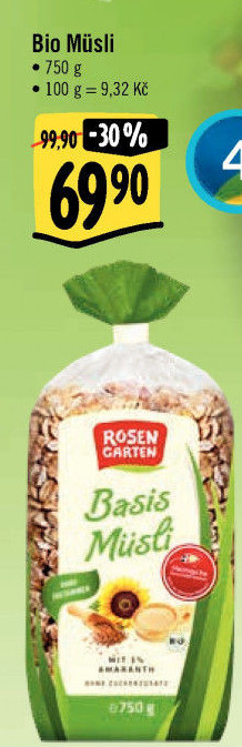 Müsli bio Rosen Garten