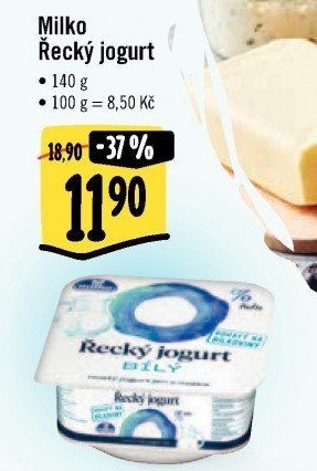 Ochucený jogurt řecký 0% Milko