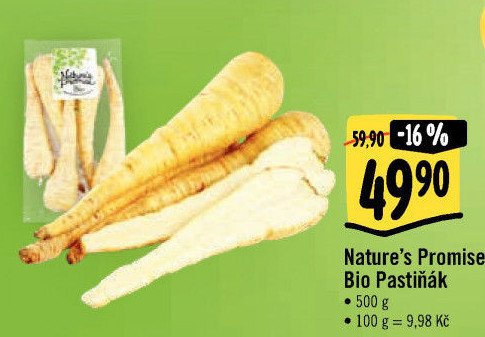 Pastiňák bio Nature'