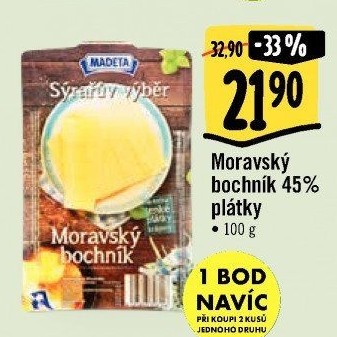 Sýr Moravský bochník 45% Sýrařův výběr Madeta
