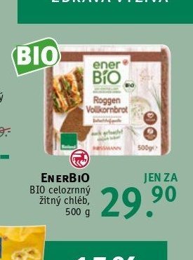 ENERBIO BIO celozrnný žitný chléb