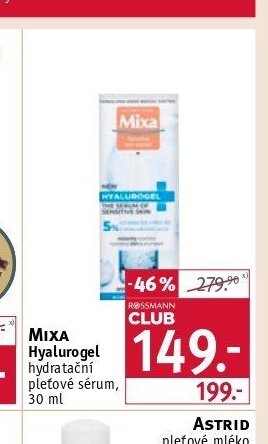 Mixa Hyalurogel hydratační pleťové sérum