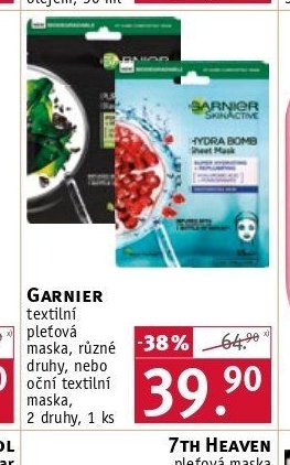 Garnier textilní maska