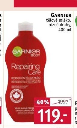 Garnier tělové mléko