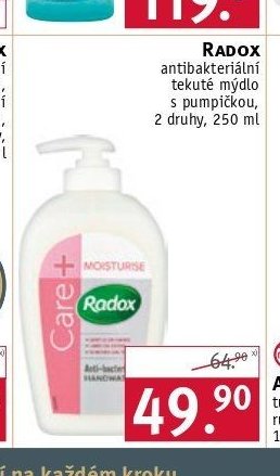 Radox antibakteriální tekuté mýdlo s pumpičkou