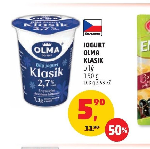 JOGURT OLMA KLASIK bílý