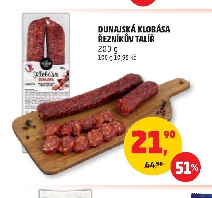 DUNAJSKÁ KLOBÁSA ŘEZNÍKŮV TALÍŘ