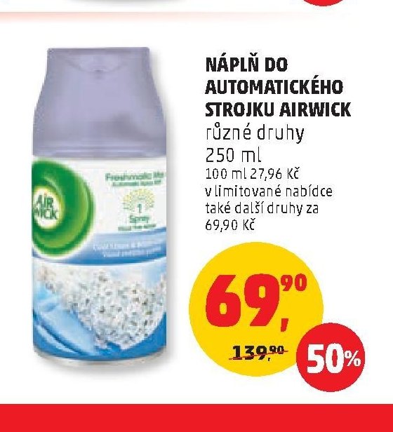 NÁPLŇ DO AUTOMATICKÉHO STROJKU AIRWICK