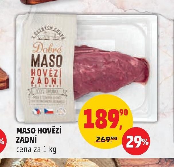 Maso hovězí zadní