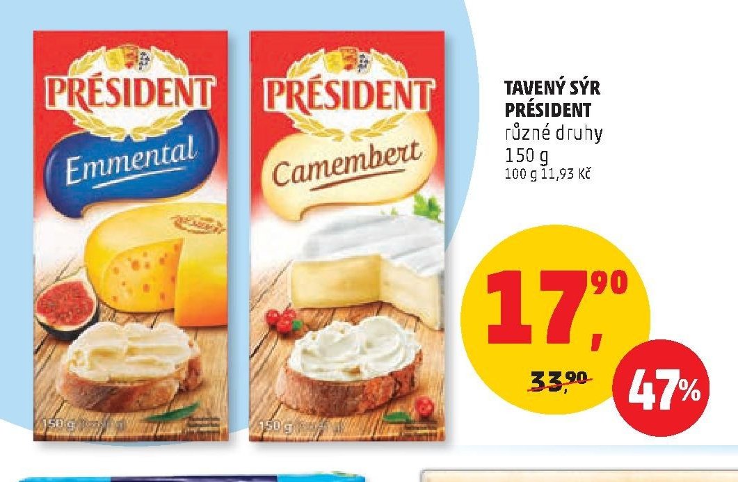 TAVENÝ SÝR PRÉSIDENT