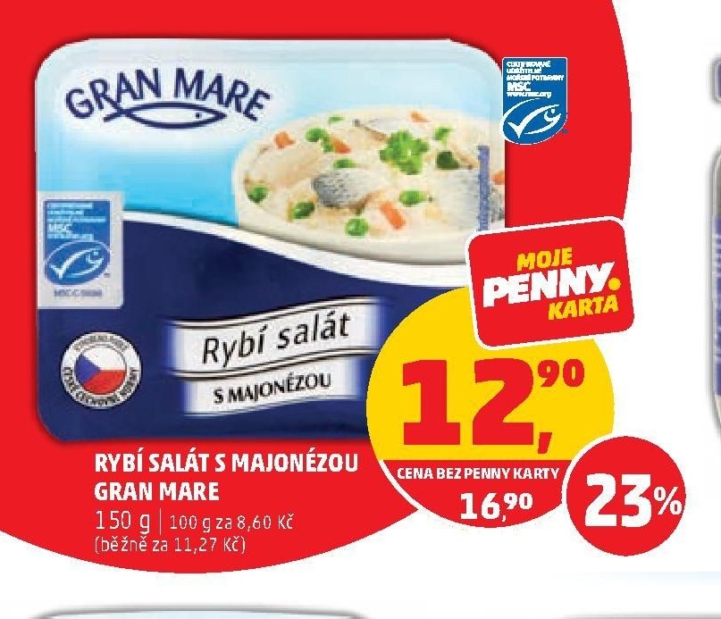 RYBÍ SALÁT S MAJONÉZOU GRAN MARE