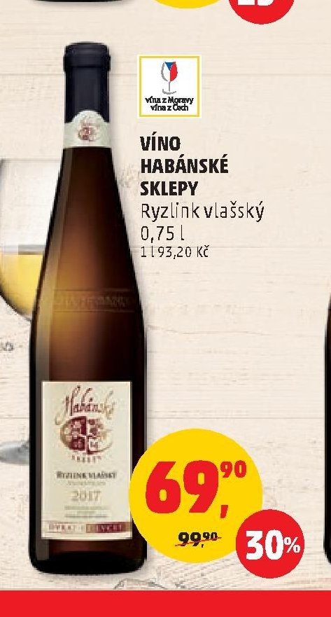 VÍNO HABÁNSKÉ SKLEPY Ryzlink vlašský