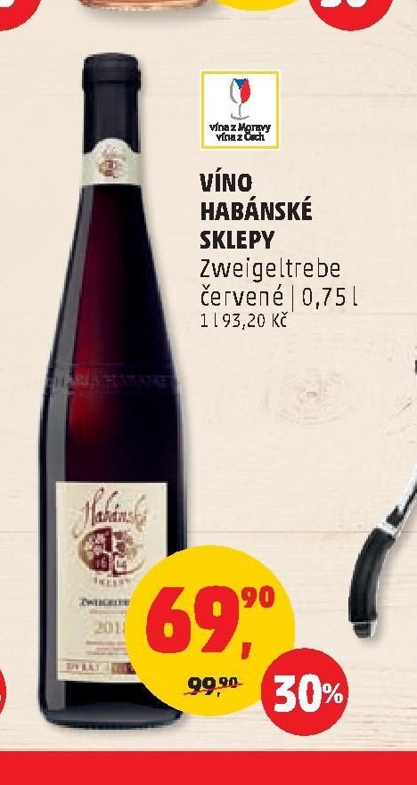 VÍNO HABÁNSKÉ SKLEPY Zweigeltrebe červené