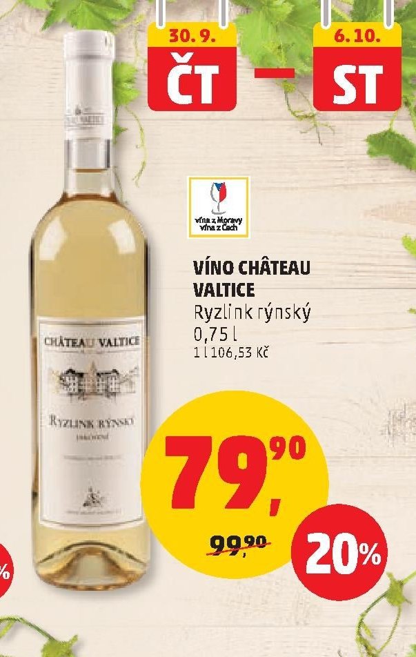 VÍNO CHÂTEAU VALTICE Ryzlink rýnský