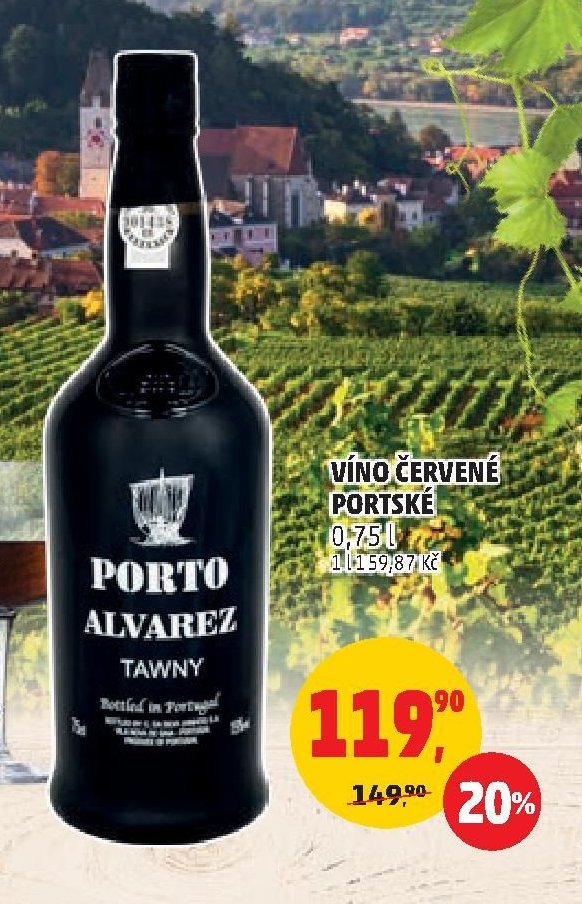 VÍNO ČERVENÉ PORTSKÉ 0,75 l