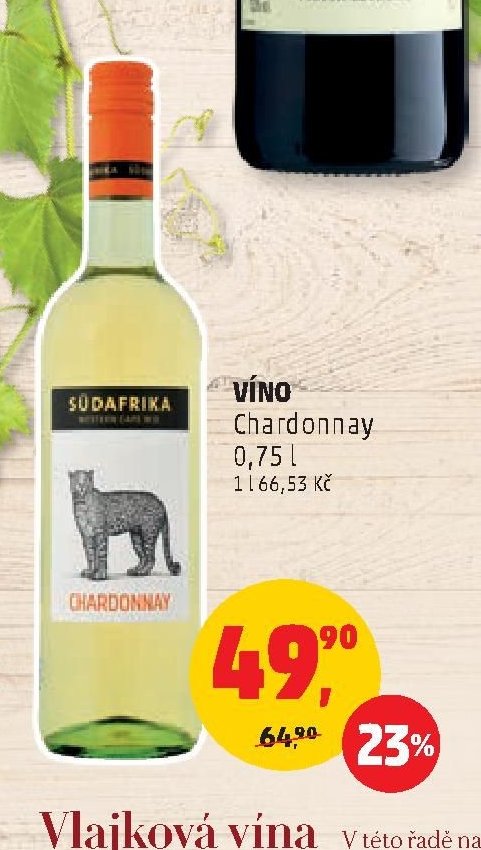 VÍNO CHARDONNAY 0,75 l