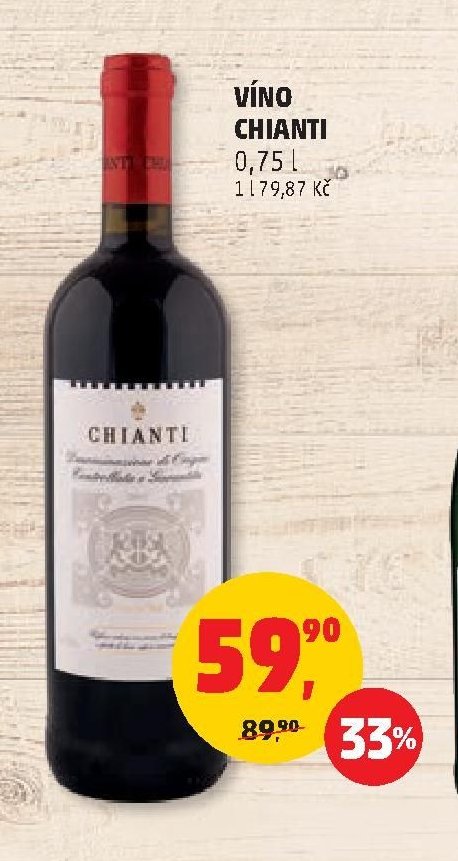 VÍNO CHIANTI 0,75 l