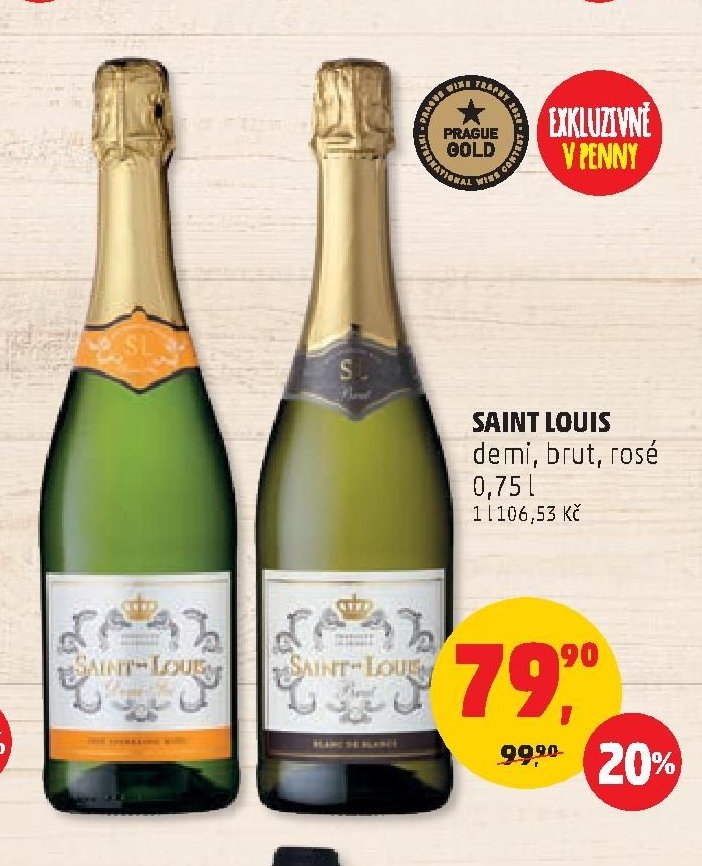 SAINT LOUIS demi, brut, rosé 0,75 l