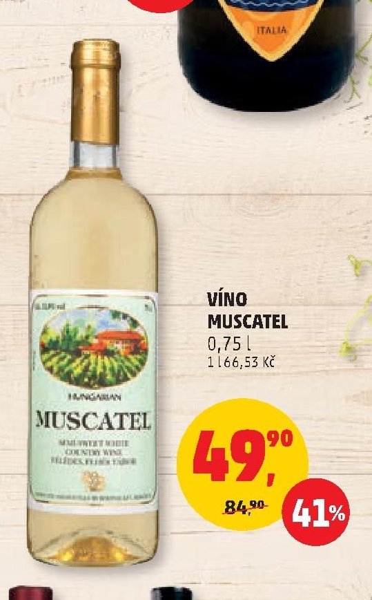 VÍNO MUSCATEL 0,75 l