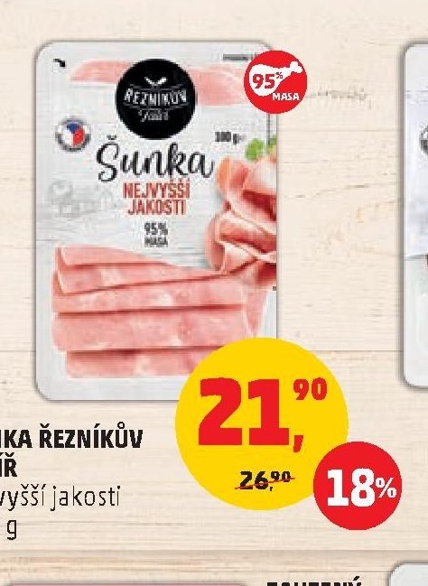 Šunka nejvyšší jakosti Řezníkův talíř