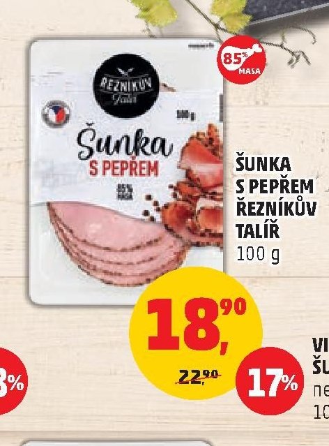 Šunka s pepřem Řezníkův talíř