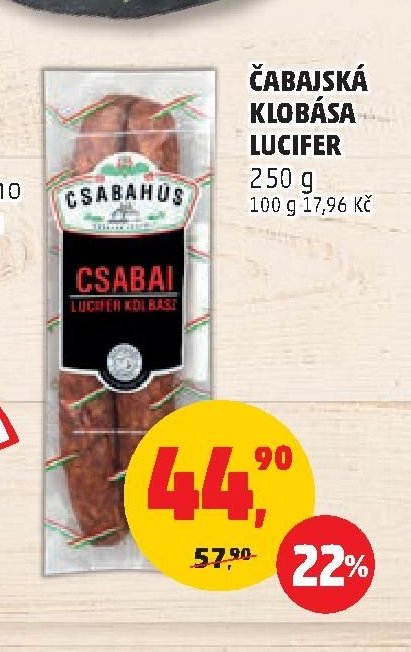 Čabajská klobása Lucifer