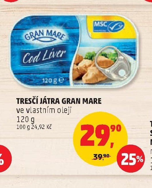 TRESČÍ JÁTRA GRAN MARE