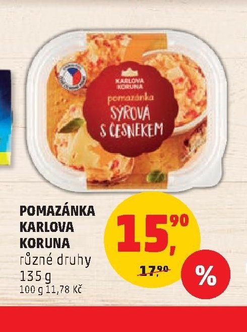 POMAZÁNKA KARLOVA KORUNA