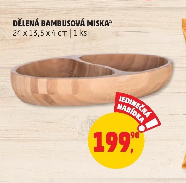 DĚLENÁ BAMBUSOVÁ MISKA