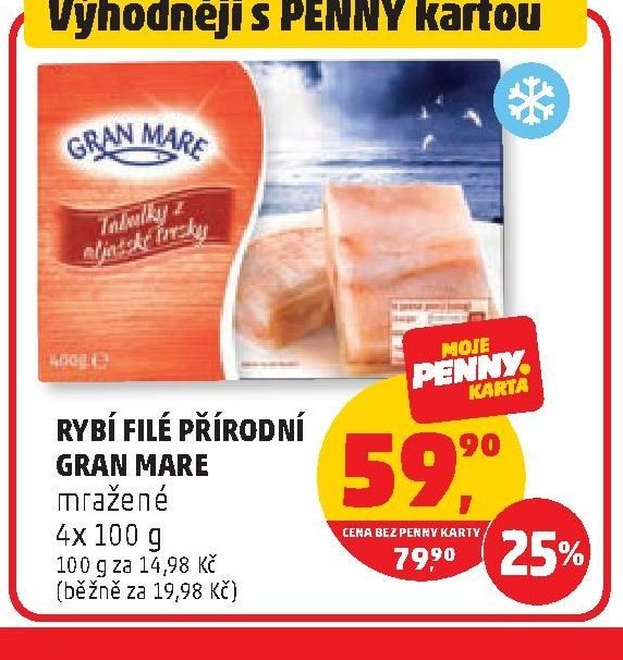 RYBÍ FILÉ PŘÍRODNÍ GRAN MARE