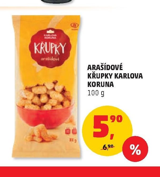 ARAŠÍDOVÉ KŘUPKY KARLOVA KORUNA