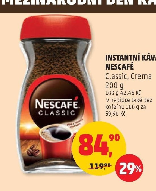 Instantní káva Nescafé Classic, Crema 200 g