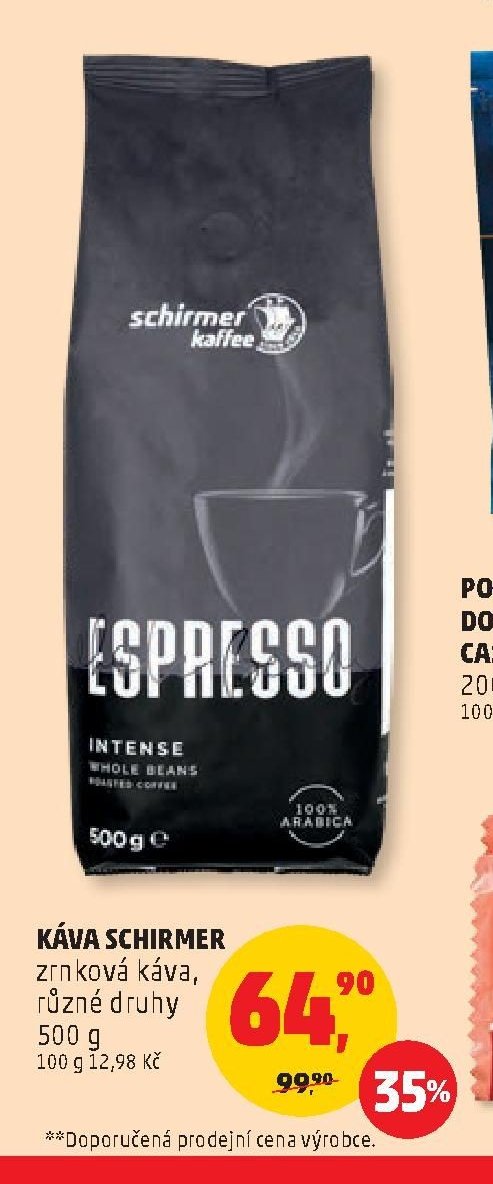 Káva Schirmer zrnková káva 500 g